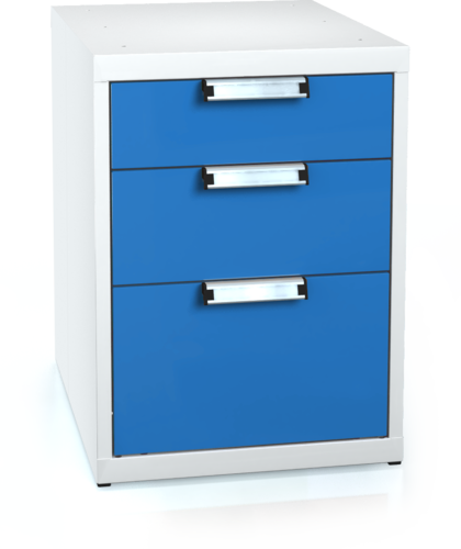 Universal cabinet for workbenches 662 x 480 x 600 - 3x drawer